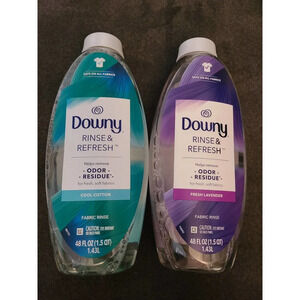 2 Bottles Downy Rinse And Refresh Odor Remover, Liquid Fabric Softener 48oz (J2)